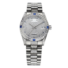 Reloj de pulsera de lujo Full Stone para hombre y mujer